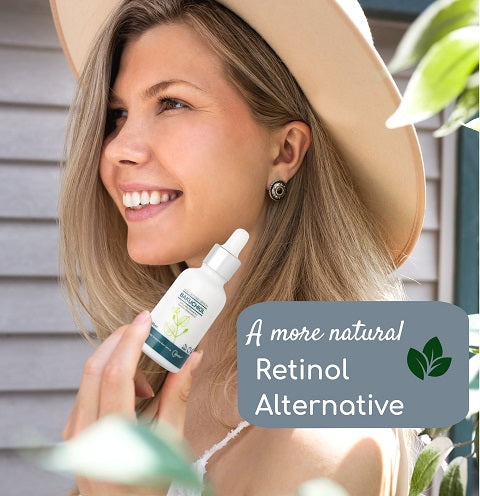 Bakuchiol serum is a perfect alternative to using retinol.   Bakuchiol is a natural alternative than using retinol based products and is more skin friendly without the irritation of retinol. 